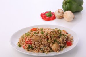 MUSHROOM AND BELL PEPPER FRIED RICE-1