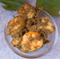 PRAWNS – SHRIMP COOKED IN SOUR GREENS GONGURA