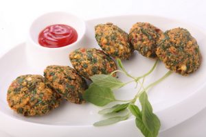 Amaranthus and Chana Dal Wada