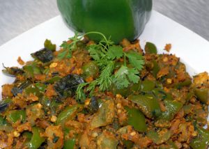 Capsicum Masala Curry is a very popular and savory Andhra delicacy